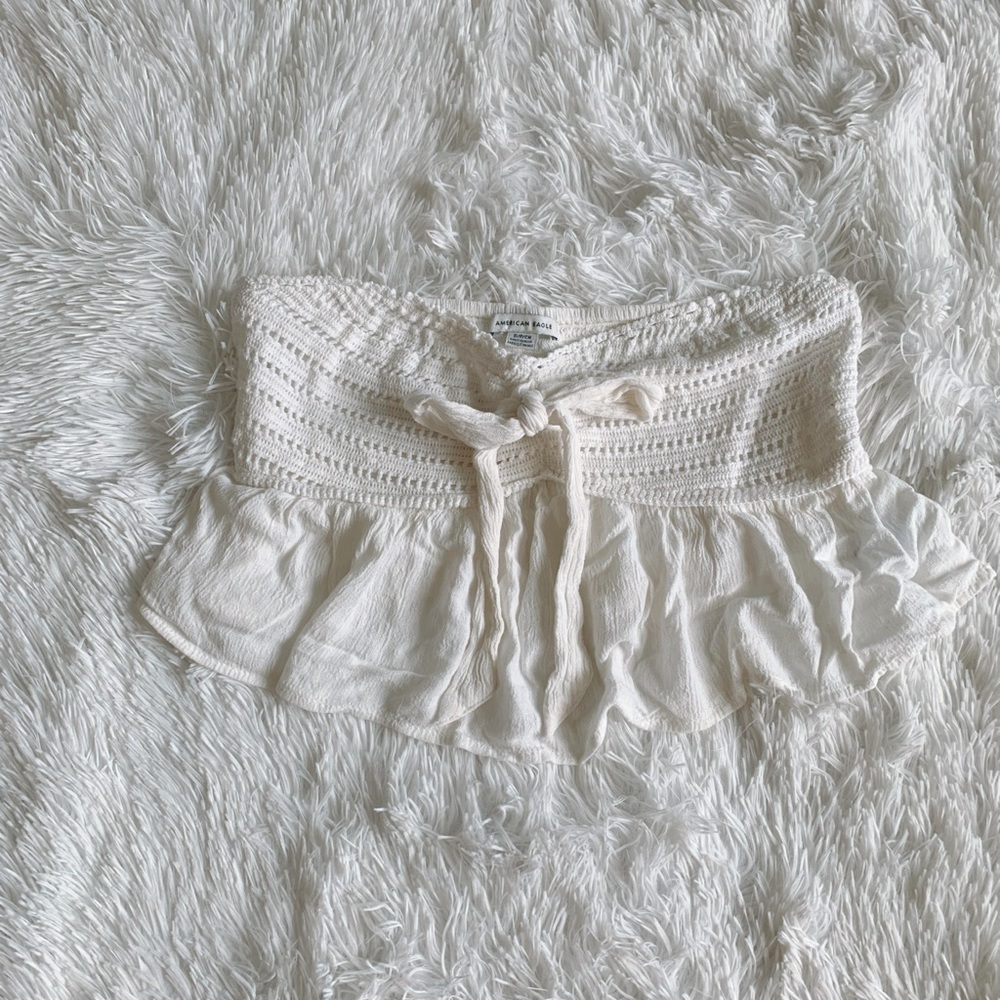 AE strapless crop top